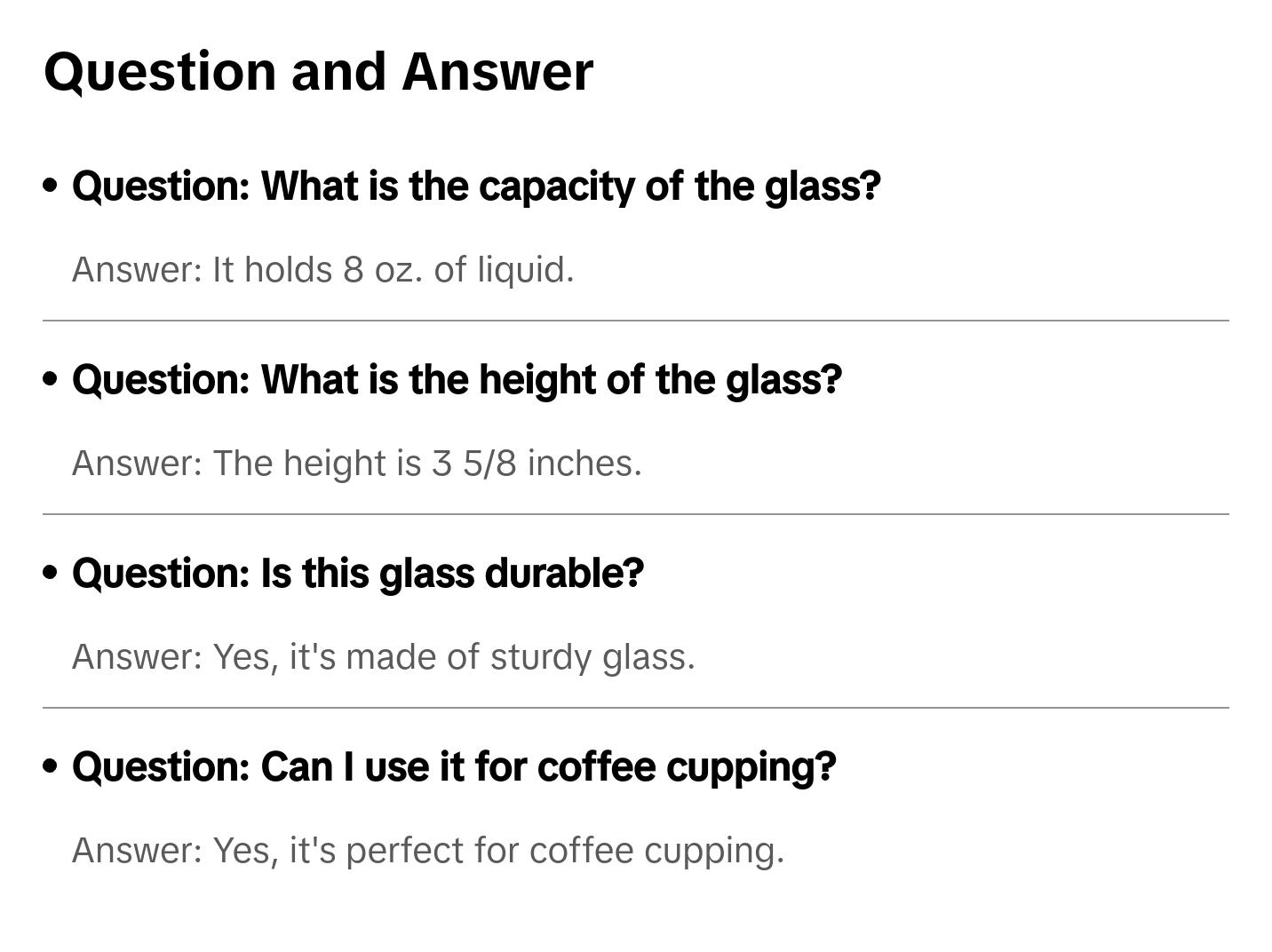 Coffee Cupping Glass - 8oz - TikTok Shop