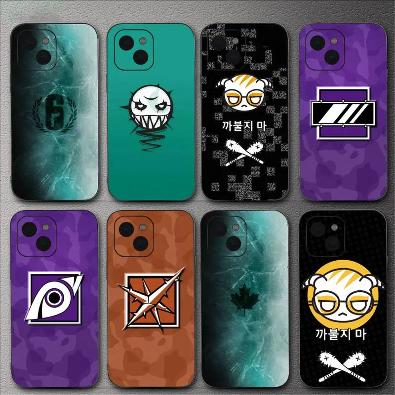 Game Rainbow Six Siege Phone Case For iPhone 16 11 12 13 14 15 Pro XS Max X Plus Shell