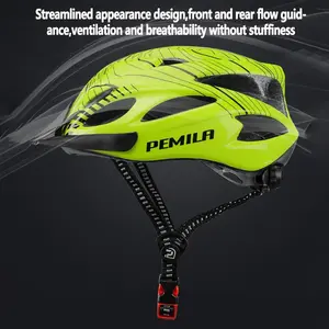 Pemila Ultra-Light PC Shell Eps Cushion Bicycle Helmet, Unisex, 18 Vent Holes, Adjustable Fit, Detachable Liner, City Commute Cycling Mountain Road Bike Safety Helmets