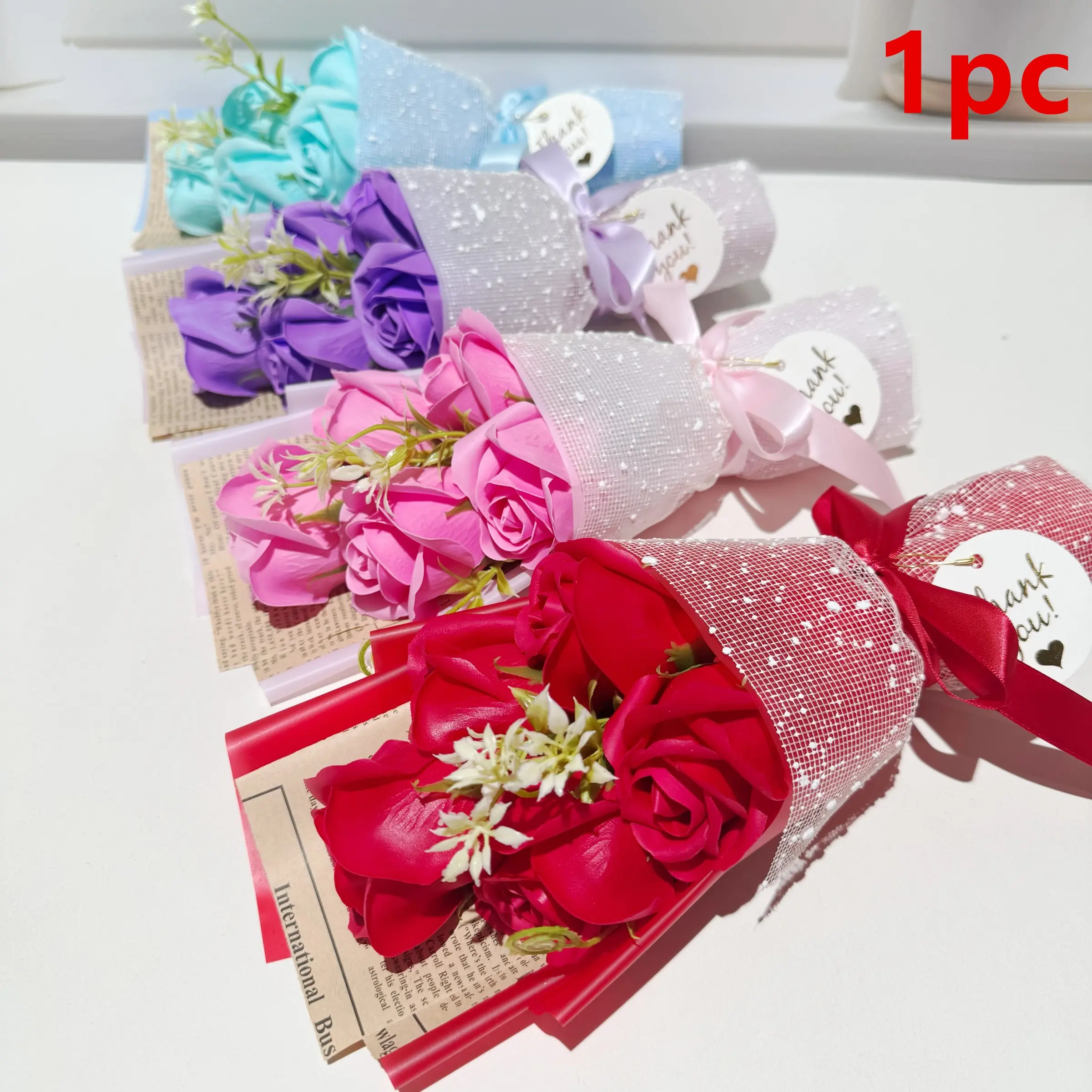 Realistic Soap Rose Flower, Romantic Gift Idea, Ideal for Gifting, Perfect for Valentine's Day, Christmas, Birthday, New Year, Mother's Day, Gift Decoration