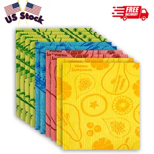 The Original 10 Pack Swedish Dishcloth for Kitchen