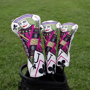 Jack of Cards Golf Headcover - Durable & Stylish Protector for Card Game Enthusiasts - Easy On/Off Design - Enhances Your Setup