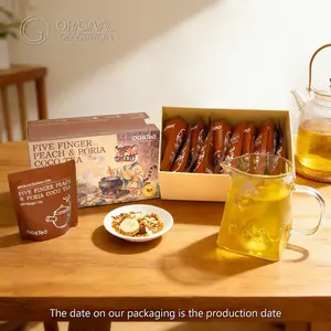 Anti Inflammation Tea Five Fingered Peach And Poria Coco Tea 100g(10g×10packs）With Ficus SimplicissimaLour And Poria Coco;Tartary Buckwheat; Red Bean; Raw Malt; Coix Seed; Tangerine Peel; Gorgon Euryale Seed; Gardenia