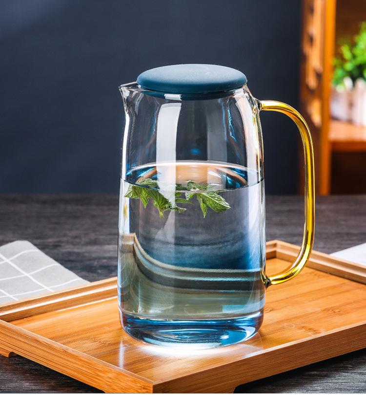 Nordic Gradient Glass Pitcher and Cup