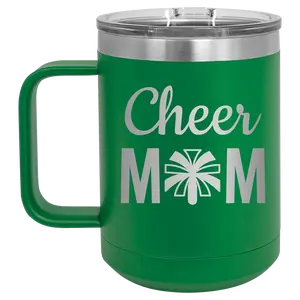Mom Cheer2 15 oz Mug | Green