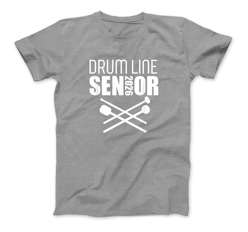 2026 Senior Drum Line Class Of 2026 Marching Band T-Shirt