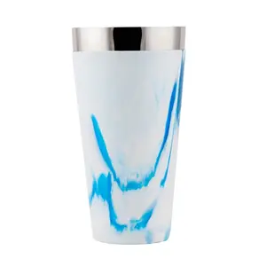 Weighted Vinylworks Shaker - Blue/White Swirl - 28 ounce