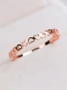 1 PC Elegant Heart Ring For Women For Engagement Anniversary Party Jewelry Valentine's Day Gift Heart Cluster Ring