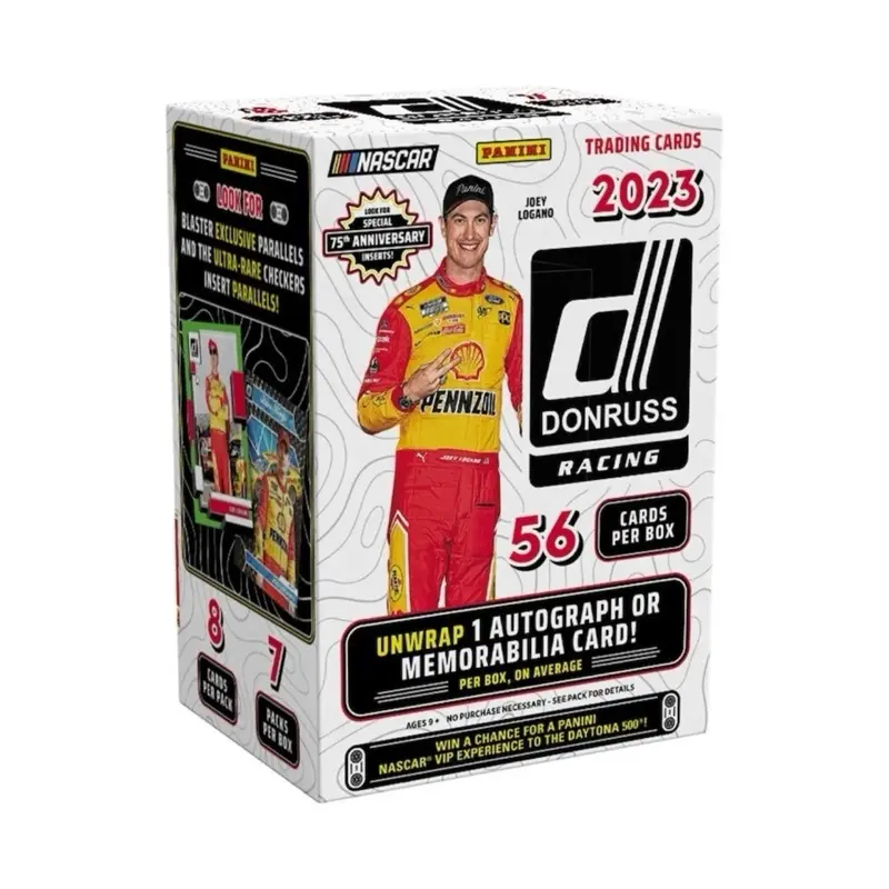 2023 Panini Donruss Racing NASCAR Sealed Blaster Box - 1 Auto or Mem Card, Ideal for Sports Trading Card Collecting