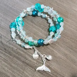 Elegant Beaded Wire Wrap Bracelet - High-Quality and Durable Jewelry for Women