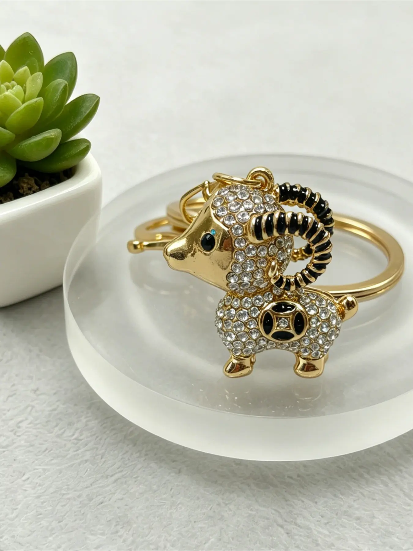 1PC Cartoon Sheep Lovely Animal Key Ring Pendant Keychain for Bag Key Accessories