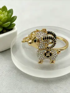 1PC Cartoon Sheep Lovely Animal Key Ring Pendant Keychain for Bag Key Accessories