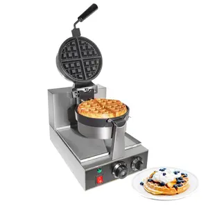 GR-HWB1A Belgian Waffle Maker Thick | Commercial Flip Waffle Iron | Stainless Steel | Rotating Mechanism