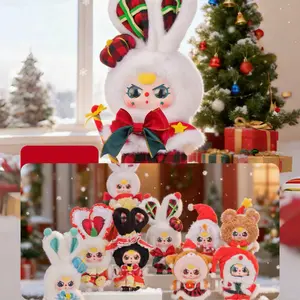 Baby Three “Merry Christmas” Blind Box Plush Series – Adorable Holiday Collectible Plush Toys, Cute Soft Dolls with Festive Outfits, Surprise Gift for Girls and Friends