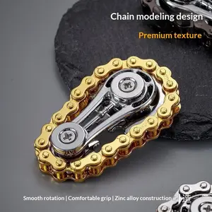 Adult Mechanical Stress Relief Toy, Fidget Spinner Gear Chain Rotation, Finger Gyroscope Flywheel, Relaxing Handheld Device