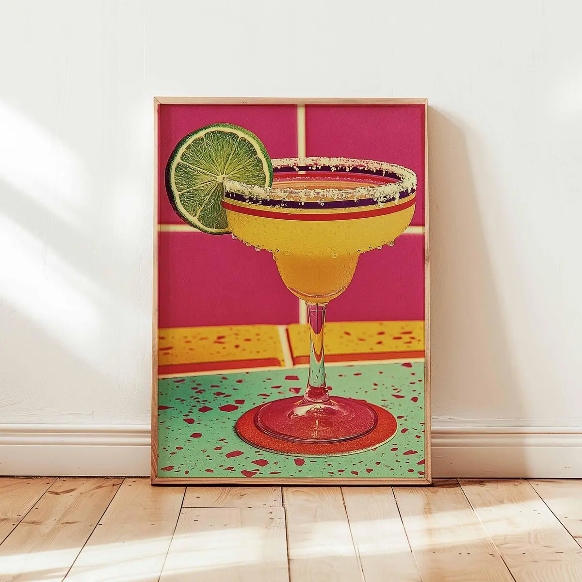 Margarita Poster, Cocktail Drink Print, Mexican Bar Wall Art, Alcohol Decor, Margarita Recipe Poster, Kitchen Prints, Party Drink Posters, Unframed