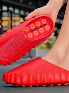 Comfortable Eva Slippers for Men and Women, Casual Indoor Foot Massage Shoes, Breathable Mesh Design, All-Season Wear, Medium Width