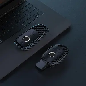 Car Key Case, 1pc Car Key Protector, Key Protective Cover, Key Decoration, Car Key Accessory, Car Key Holder for Mercedes Benz A C E S GLC GLE GLS CLE CLS W205 W206 W212 W213 W221 W463 AMG