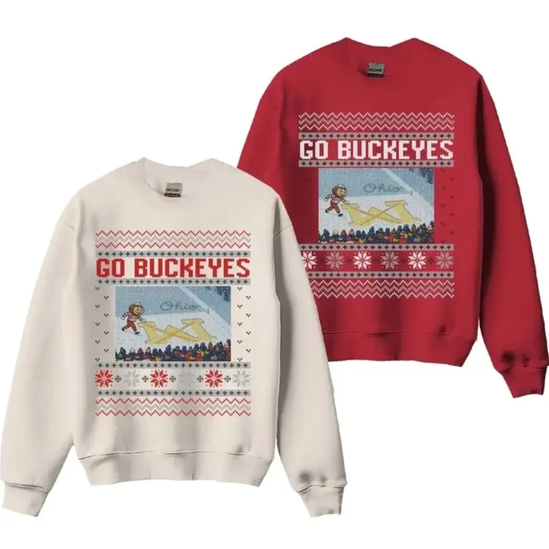 Ohio vs Michigan Rivalry Sweater, Script Ohio on Big M Sweater, Buckeye Fan Erase The M Sweat Shirt, OSU Fan Gift