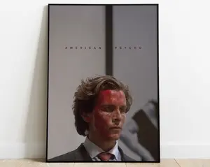 American Psycho Movie Poster Digital Download, American Psycho Minimalist Movie Print, Movie Wall Art