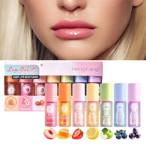 7-piece boxed color-changing lip oil set, moisturizing temperature-changing lip gloss, Lip gloss glaze, long-lasting, color-changing moisturizing lipstick for lip care, suitable for daily lip makeup, perfect holiday gift