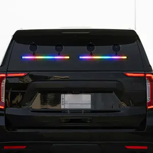 1in2 Car Strobe Lights 96LED Warning Flashing Lights Bar for Car Truck Emergency Emergency Signal Lamp 12-30V Auto Roof Top Lamp