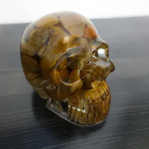 Epoxy & river rock skull