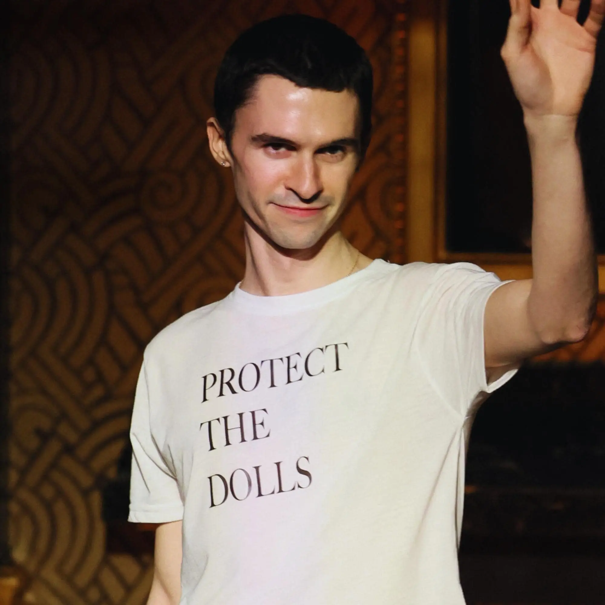 [Sale Up To 40%] Protect The Dolls Y2K Style 90s Baby Tee Aesthetic Shirt Gender Equality Shirt Trans Pride Baby Tee Graphic tee