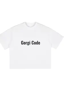 Gorgi Code white oversized tee-shirt - accomplish