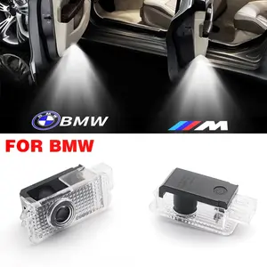 Car LED Welcome Light, Door Projection Lamp, Car Logo Lighting Decoration, Automatic Door Projection Atmosphere Light, Bmw Interior/exterior Floor Lamp, LED Car Ambient Light
