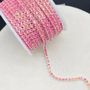 One Piece Long Rhinestone Hand Sewn DIY Clothing Shoe Hat Bag Decoration Accessories, Fashionable Jewelry Accessory