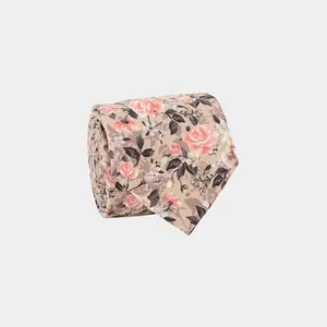 Gardenia Blooms Champagne Tie