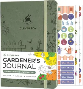 Gardener’s Journal – Guided Gardening Notebook – 5-Year Garden Log for Beginners