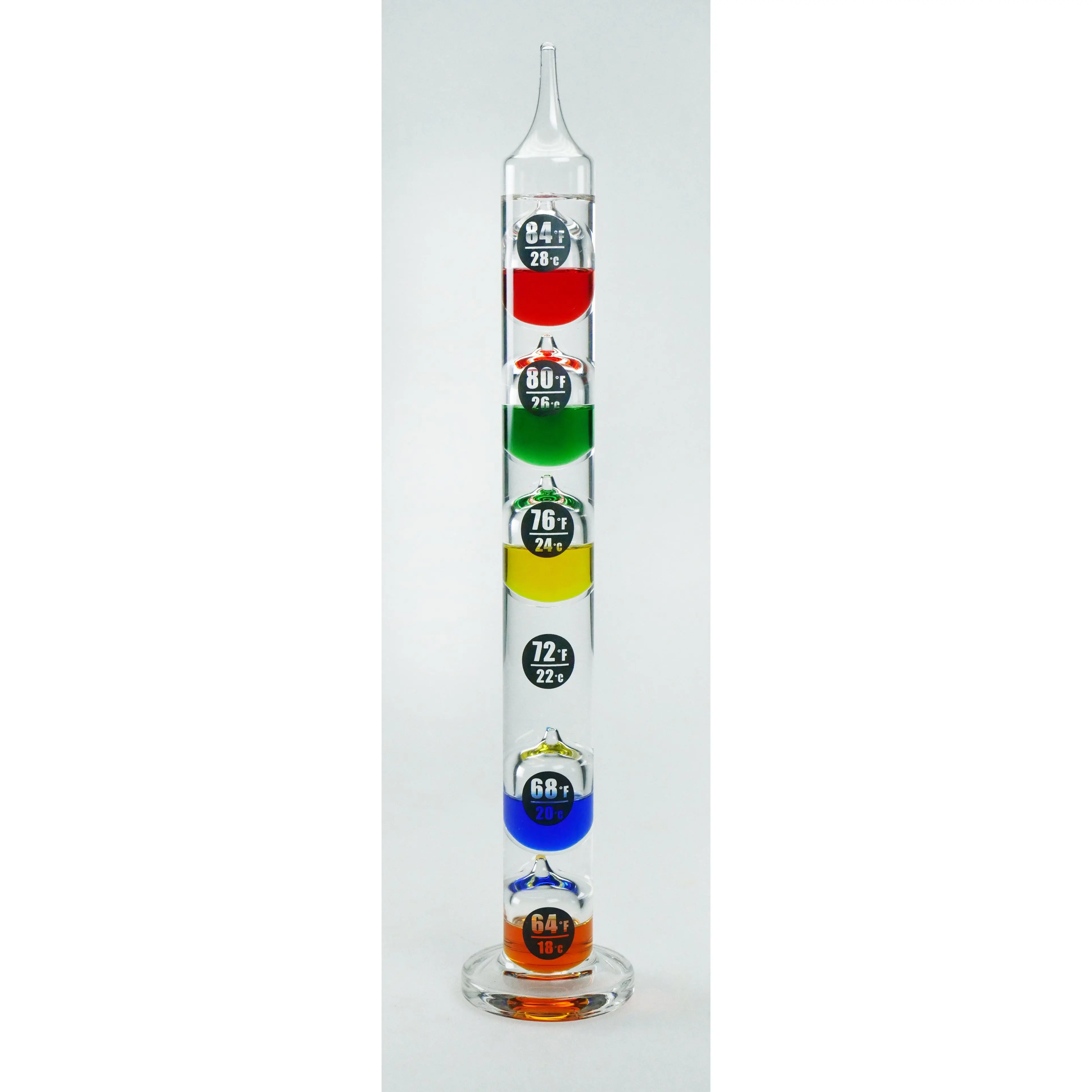 EASY READ 13" Tall Galileo Thermometer