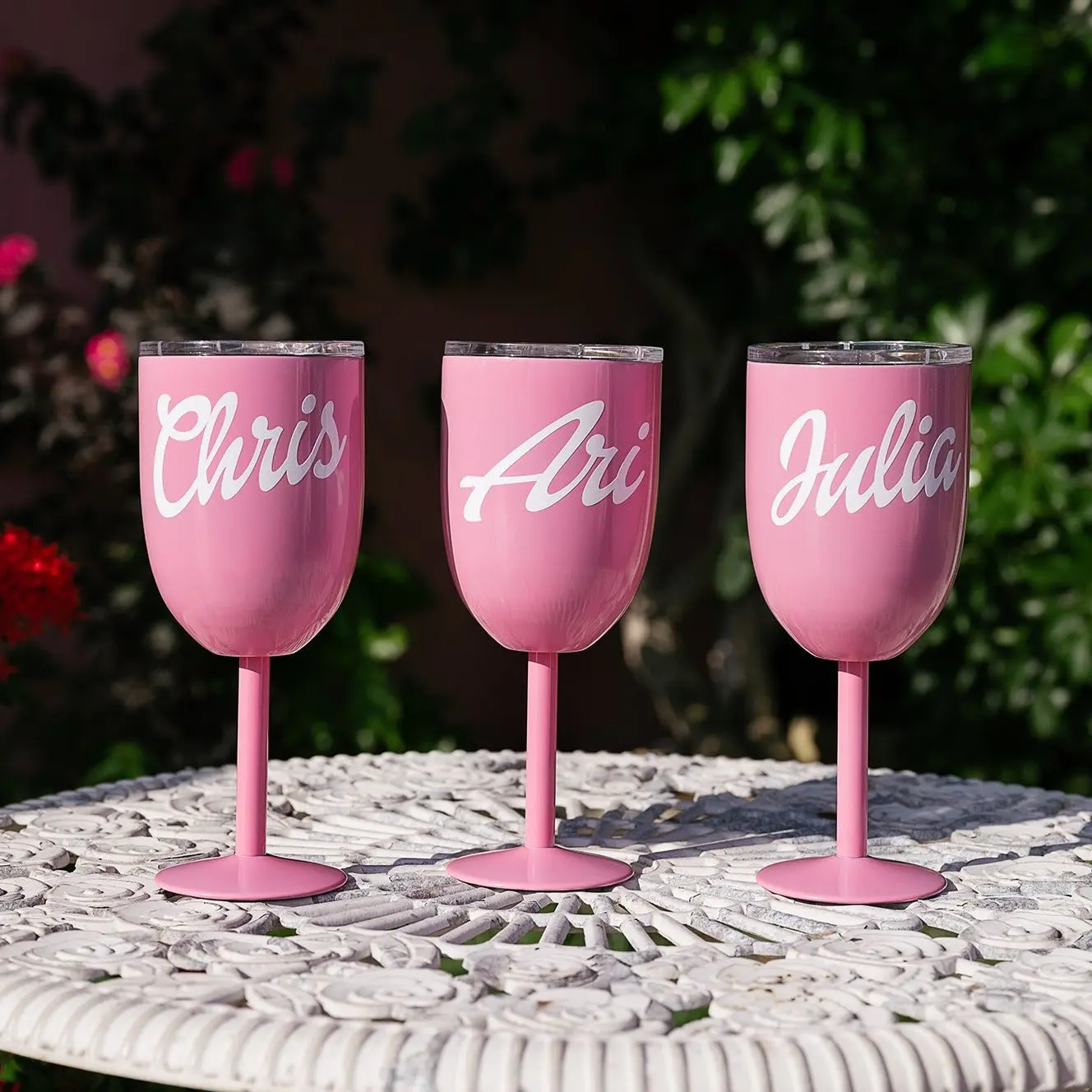 Custom Stemmed Champagne Flutes