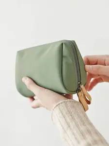 Korean Style Makeup Bag, Simple Elegant Travel Handbag, Portable Mini Cosmetic Storage Pouch, Essential Beauty Accessory, Makeup Organizer, Zipper