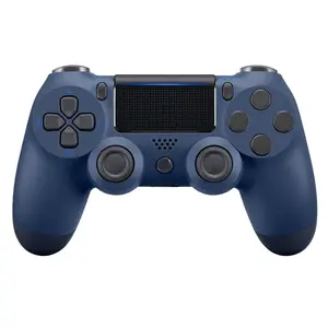 Wireless Controller Compatible with PS4/PS3/PC/iOS/Android, Turbo Mode & Customizable Sensitivity, Navy Blue
