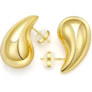 Amazon Chunky Gold hoop earrings (18K) trending this fall