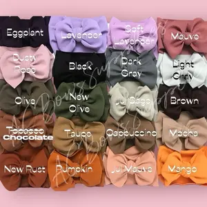 ACBowsSupplies Headwrap Bullet/Liverpool Fabric Handmade in Arizona, 25 brown purple Colors