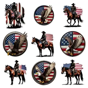 9 Pcs American 250th Anniversary 1776 4th of July Iron On Patches for Clothing Jackets Bags Washable for Independence Day Decorations Vintage Design