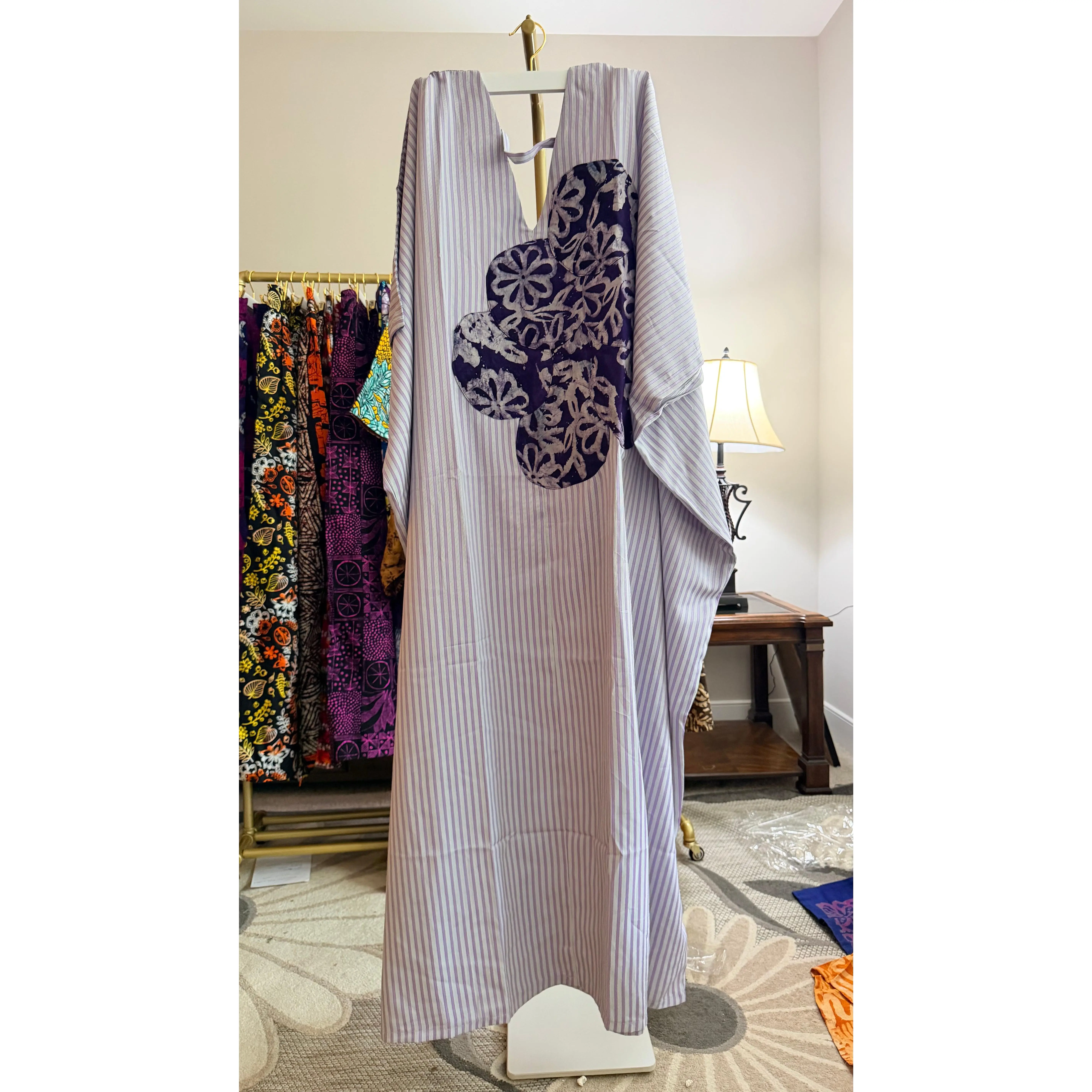 Adire Pattern Long Bubu