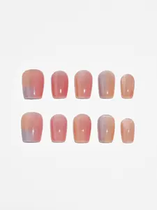 Aura Nails Blush Mirage Squoval Press-On Nails - 10 Pc Set