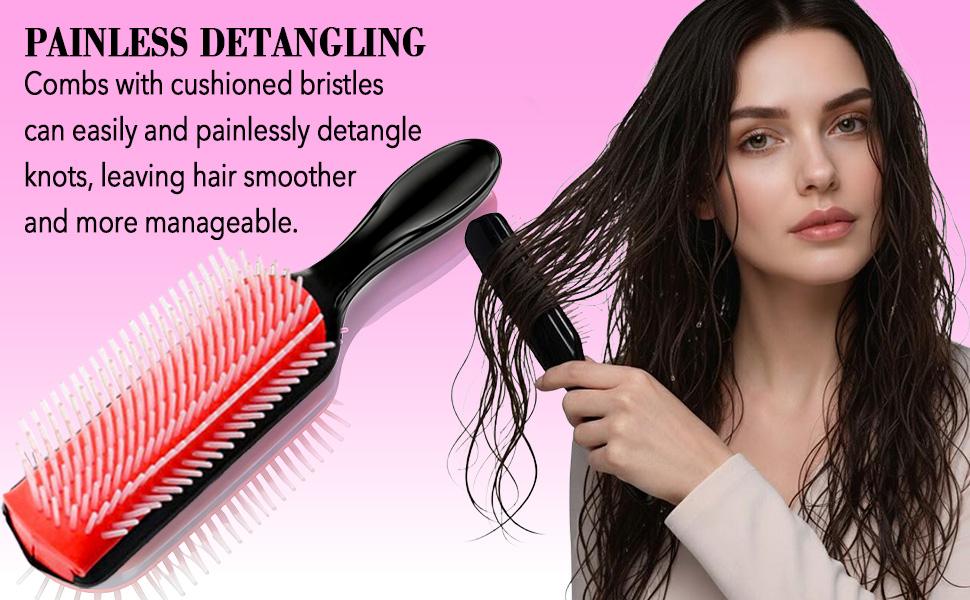 【Spring Glow-Up】Pink Hair Brush Set 17 Counts Detangler Wide Tooth Comb Satin Bonnet Nylon Bristle Brush Edge Tool Kit for Curly Hair Styling Detangling Hairbrush 【Spring Glow-Up】Pink Hair Brush Set 17 Counts Detangler Wide Tooth Comb Satin Bonnet Nylon Bristle Brush Edge Tool Kit for Curly Hair Styling Detangling Hairbrush