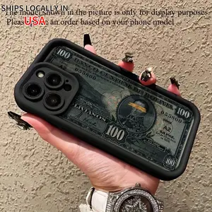 Personality Money Pattern Case for IPhone 16 15 14 Pro Max 13 12 11 XS Plus Shockproof Drop Protection Rugged Durable Silicone Coverbrown, Drop-Resistant Case.Lens protection,affordable luxury Protective Smartphone Screen Protector Casing Cellphone