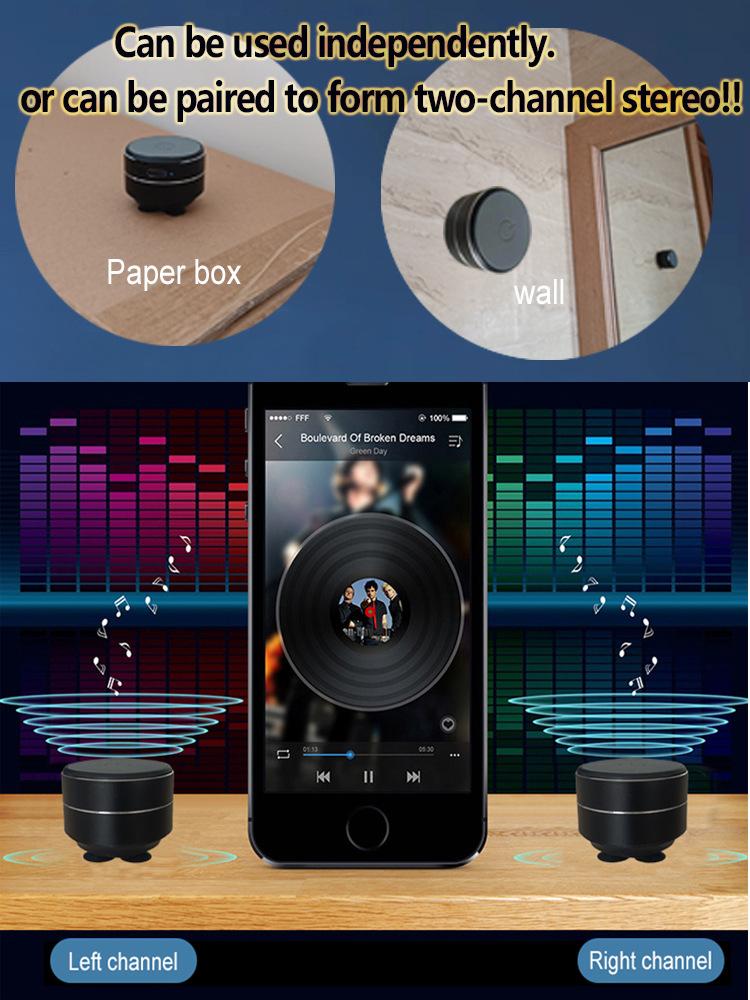 Bone Conduction Bluetooth Vibration Sound Wireless MINI Sound