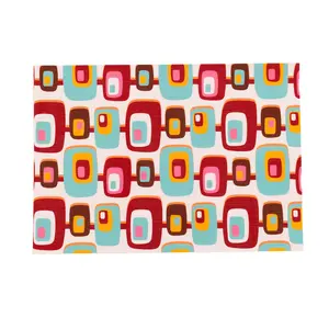 Atomic double-sided Woven Rectangular Placemat - set of 4