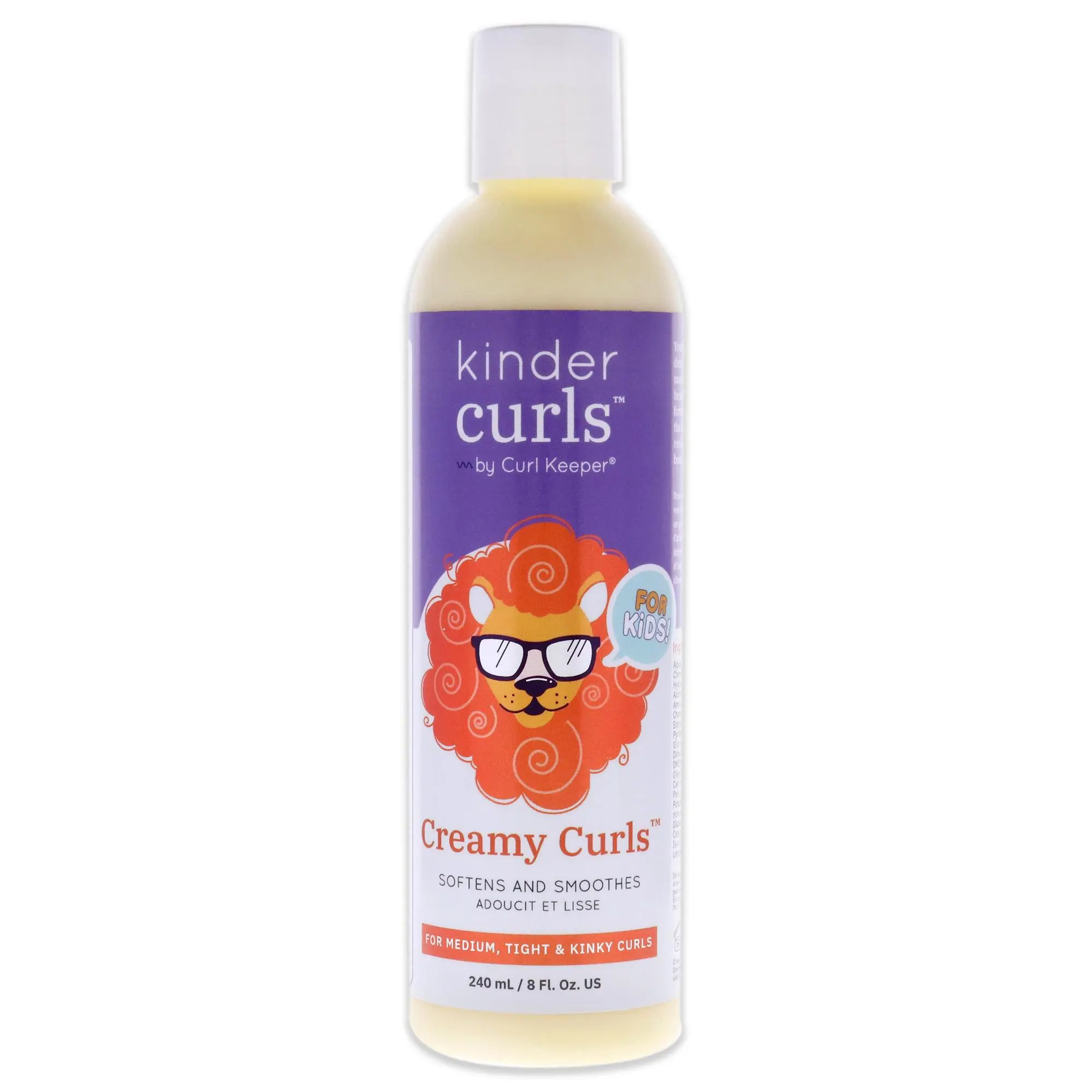Curl Keeper Kinder Curls Creamy Haircare Detangler - 8 fl oz Bottle, Creamy Base, Softens and Smooths, Unisex Beauty & Personal Care Product