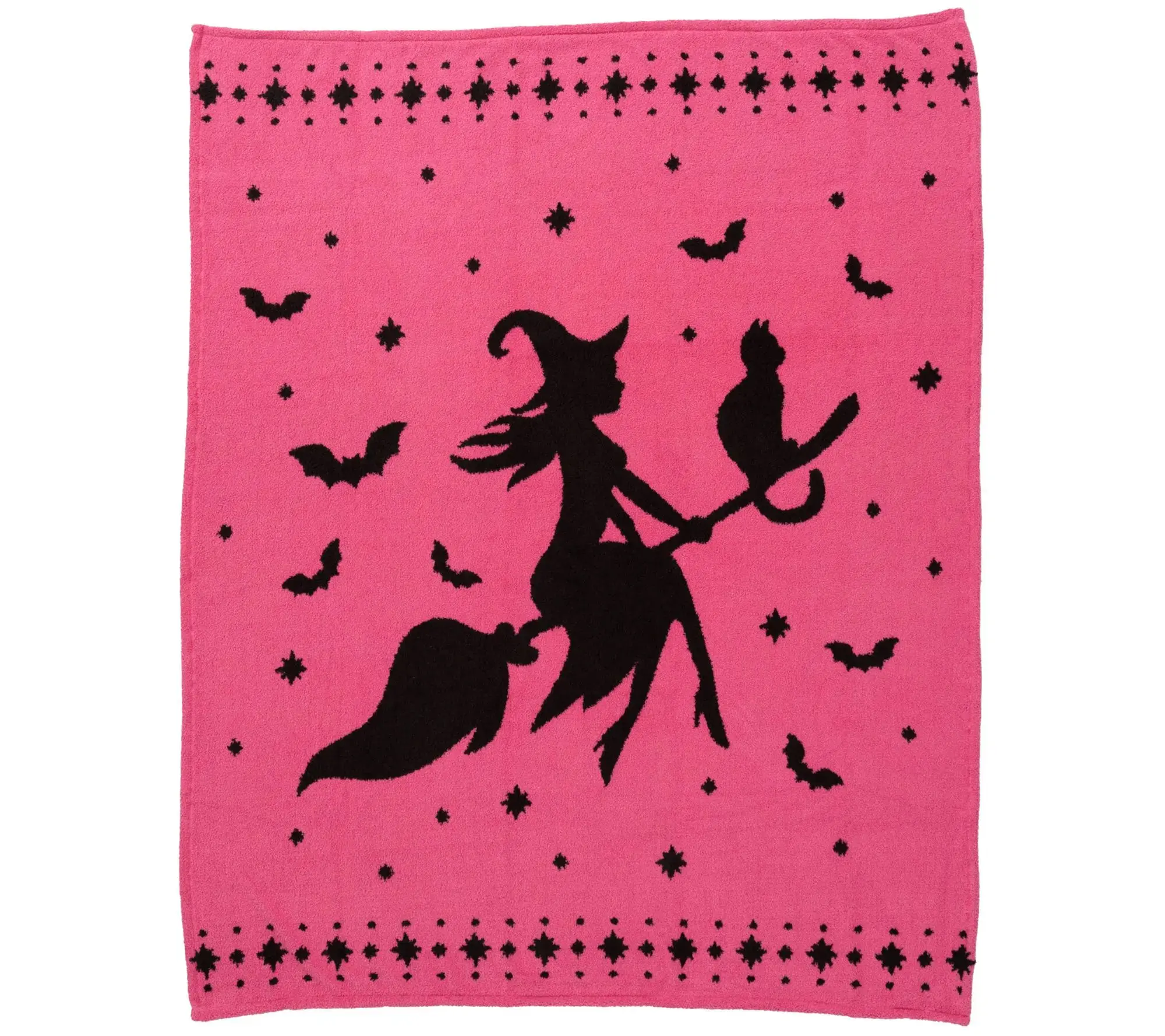 Berkshire Halloween Icon Jacquard Plush Throw, 60x70in Soft Cozy Blanket for Couch, Bed - Indoor Thanksgiving, Easter, Mother's Day, Watch Party Fall Winter Home Decor, Housewarming
