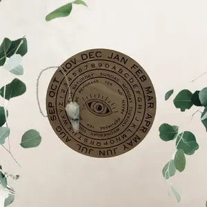 Wooden Pendulum Board with Moonstone Pendulum