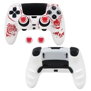 Non-Slip Soft Case For DualSense Edge Controller Silicone Cover Full Protection Skin with Thumb Grips for PS5 Edge Game Console Accessories